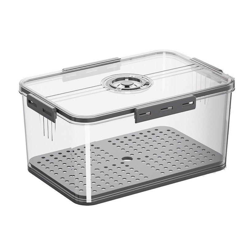 Refrigerador caja de almacenamiento plástico cocina organizador sincronización congelado PET sellado blanco transparente verduras y frutas