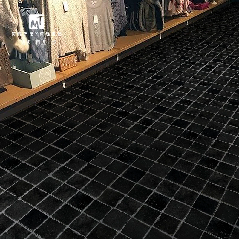 Ретро черные подковообразные камни из натурального известняка и голубого камня для B&B, двор, бар, ресторан, нескользящая напольная плитка, ступени