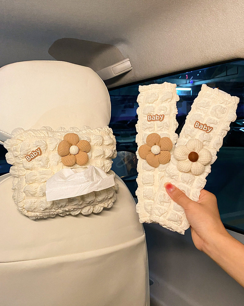 Funda Protectora para Cinturón de Seguridad de Poliéster Suave para Coche