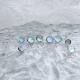 F136 titanium alloy smooth surface matte surface moonlight opal disc package inlaid with human body piercing jewelry earnail lip nail tongue nail