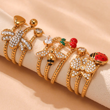 ������5A�ʯ���꿪�ڽ�ָinsС�ڼ�����Ʋ����18k�ƽ�ָ�����