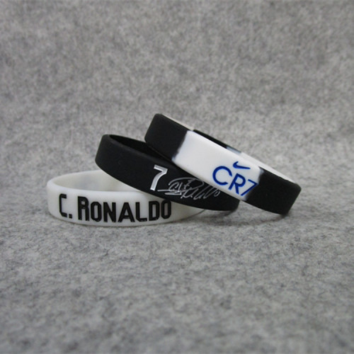 Juventus Football Ronaldo Real Madrid Signature Luminous Sports Bracelet Silicone Wristband Fan Accessories