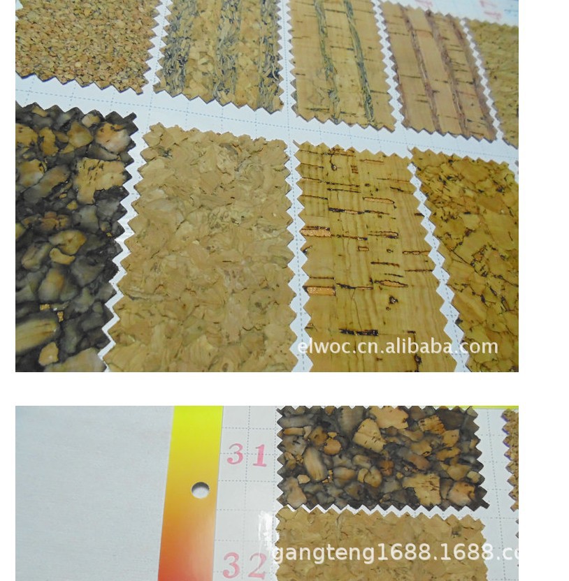 自然软木花纹面料 小碎片复合真 木纹 木头纹路工艺品 软木鞋5150