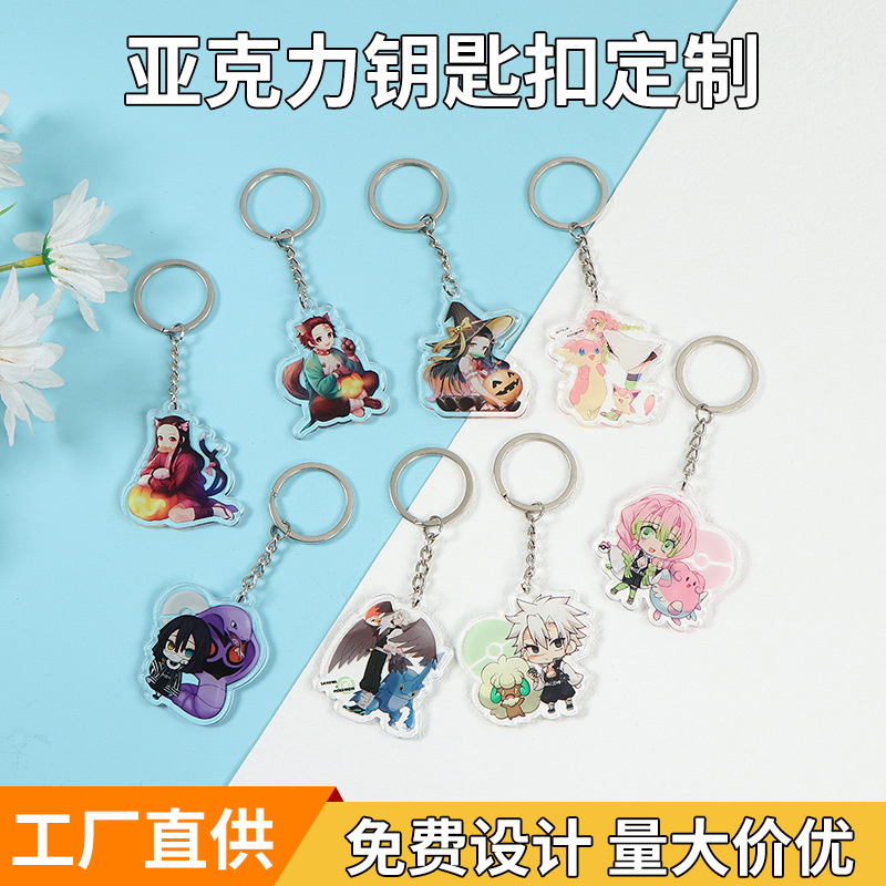 Acrylic cartoon keychain