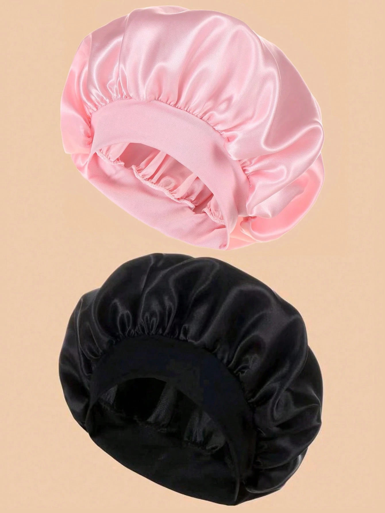Amazon transfronterizo amplio borde alto elástico turbante sombrero de belleza sombrero de baño sombrero de cuidado del cabello sombrero de cuidado de la mujer sombrero de dormir al por mayor
