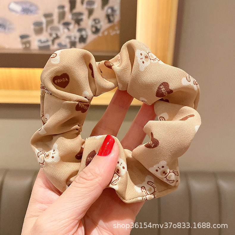 Oso-pelo anillo leche té