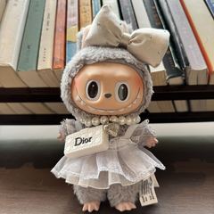 【衣類のみ】ラブブー人形服 リボンレーススカート バッグ付き ラブブー服アクセサリー