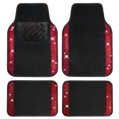 minimalist car floor mats with: Universal Foot Pad - red