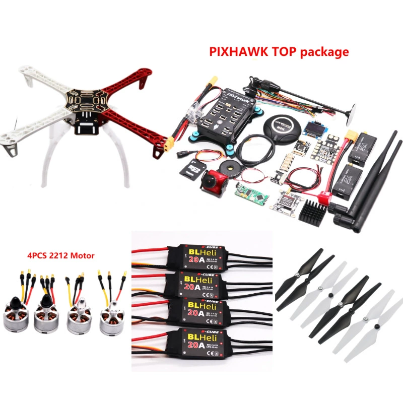 Пластиковый Bocube 450 Pixhawk2.4.8 контроллер полета + I2C + PPM + RGB + OLED + кронштейн + GPS M8N