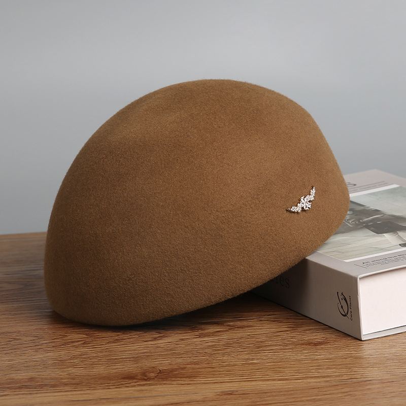 Uldbaret til kvinder elegant vinterhue stilfuldt efterårsudstyr_voghion.com