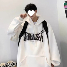 重磅卫衣硬挺男连帽美式外套时尚百搭青少年情侣装潮牌