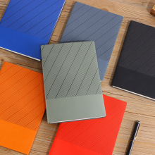 A5斜纹笔记本定 制学生文具日记本子礼盒 商务办公纯色简约记事本