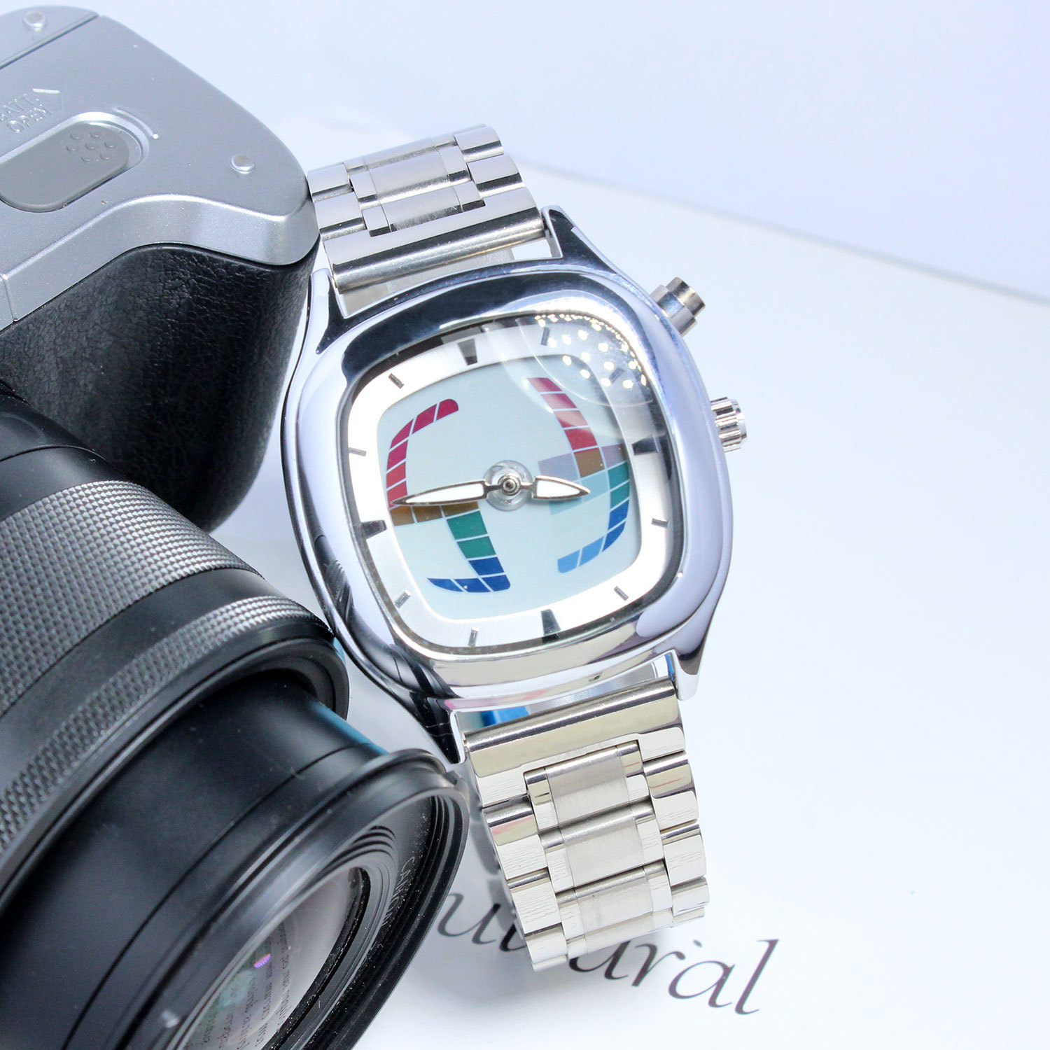 130g Weight Tempered Glass Mirror Material Alloy Strap Material Watch Classification Pointer Display Type Round, Square Dial Shape Daily, Street Occasion Quartz Movement Solid Color Pattern Men's Gender Vintage Style, Simple Style Style Vintage Style Simple Style Solid Color Quartz Watch Women's Watches 8