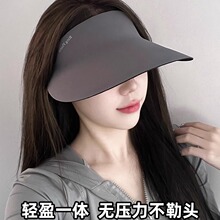 空顶透气防晒帽大帽檐遮阳鸭舌帽夏季通勤出游防晒帽子女厂家直发
