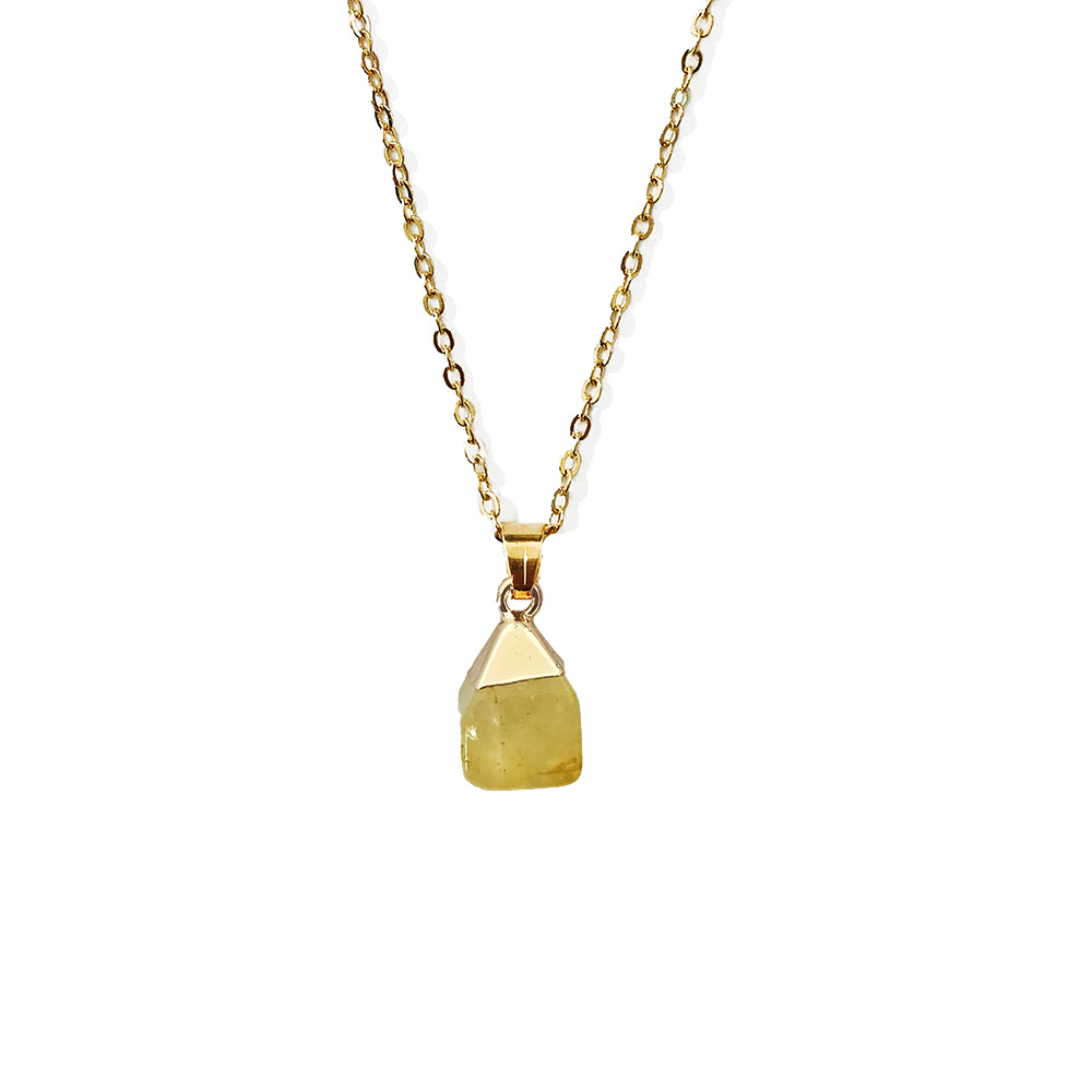 Daily Occasion natural stone Material Vacation Geometric Natural Stone Polishing Pendant Necklace 1 Piece