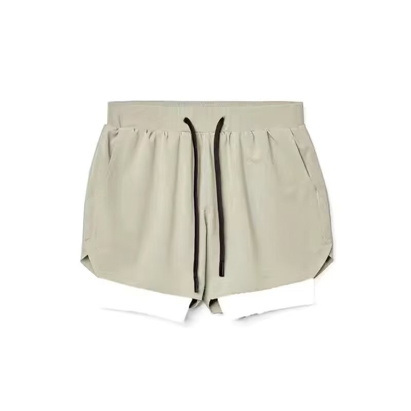 Cross-border Fake Two-piece Shorts Men's 2025 Summer Korean Style Loose plus size Casual Trendy Basketball Sports Pants