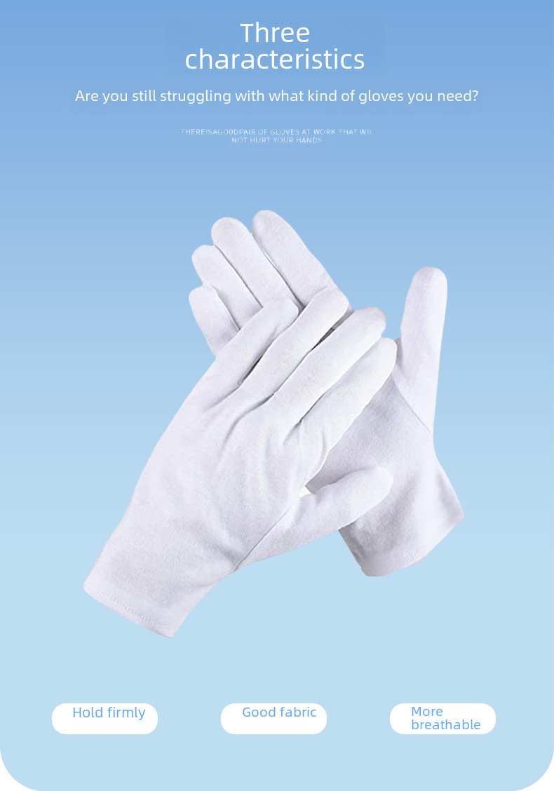 guanti bianchi in cotone transfrontalieri etichetta doppia protezione del lavoro compiti testo gioco guanti commercio estero guanti all'ingrosso_voghion.com