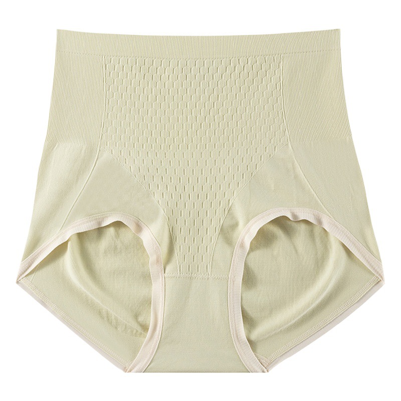 Diseño de panal cintura alta vientre contracción cadera ropa interior de elevación elástico de las mujeres cómodo agradable a la piel transpirable algodón inferior entrepierna Otoño Nuevo