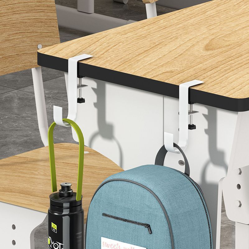 Wall-Mounted Storage Rack for Students' Desks, Hanging Hooks under the Study Table, Desktop Bag Hooks, Wall-Mounted Storage