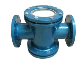 Sight glass FSSJ fluorine-lined sight glass 304 stainless steel three-way sight glass hexagonal manhole glass sight glass