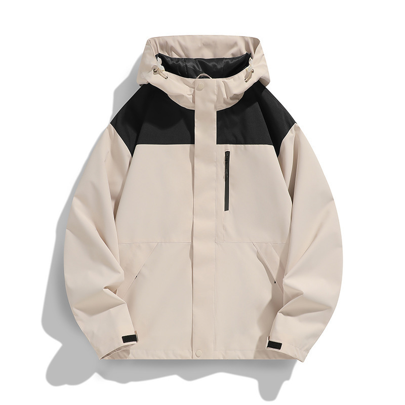 Primavera y otoño al aire libre vestir de asalto chaqueta hombre pareja adolescente color combinación de viaje traje de montaña MD9555