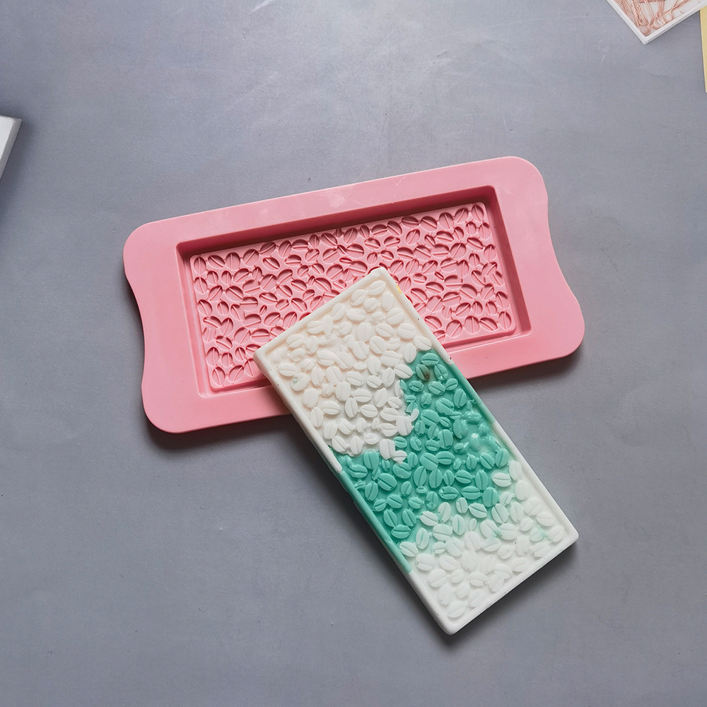 Granos de café chocolate 461 pastel molde de silicona gelatina torta molde de pan herramientas de horneado