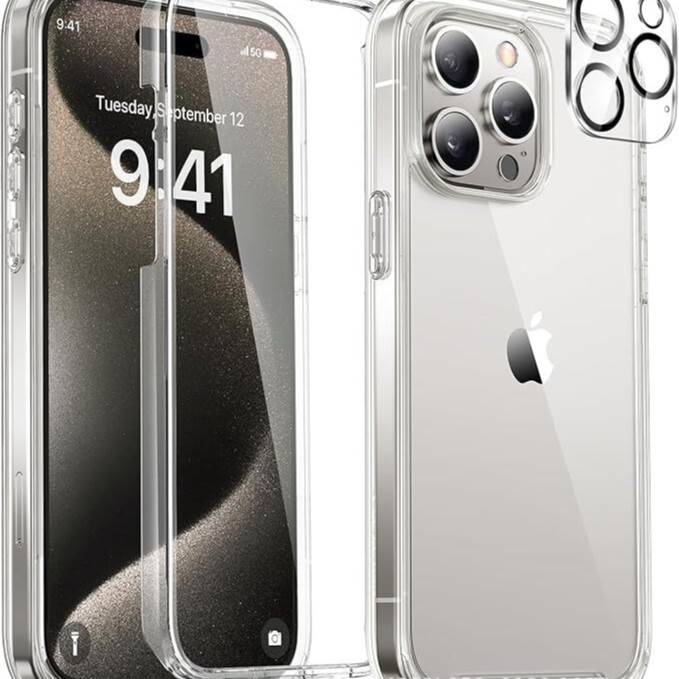 Transparent Phone Case for Phone Military Grade Anti-Drop Protection Anti-Yellowing Phone Case - Shockproof Protective Bumper Clear