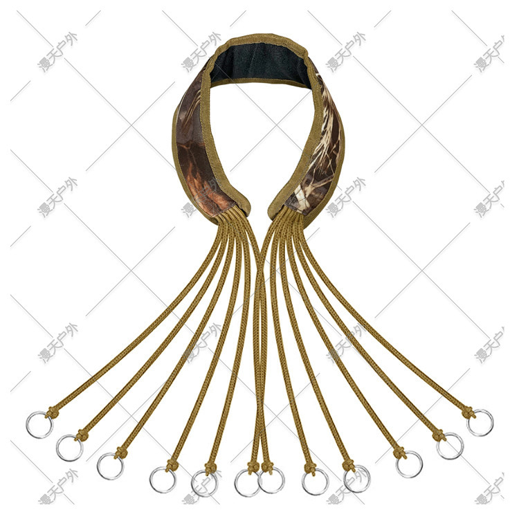 Cross -border outdoor cashmere camouflage duck straps 12 ring camouflage hunting accessories hunting decoy stra