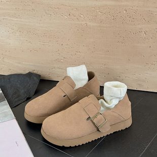 All-inclusive Birkenth Shoes Women's 2025 Spring New Thick-soled One-step Lazy Shoes with Skirt Bean Shoes Single Shoes