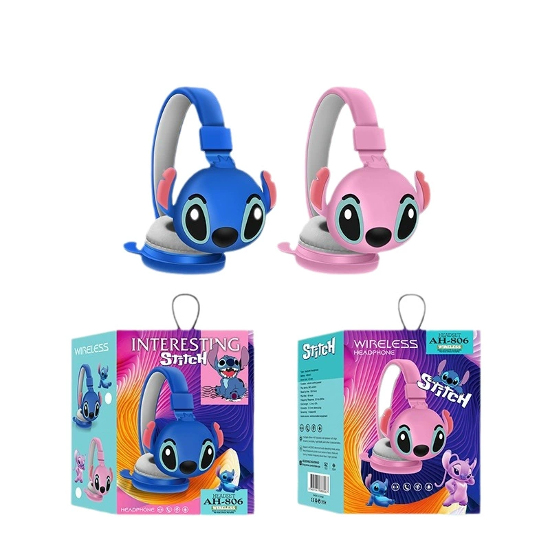 AH-806 Bluetooth гарнитура беспроводной мультяшный Kulomi Stichi Mario Bluetooth гарнитура оптом