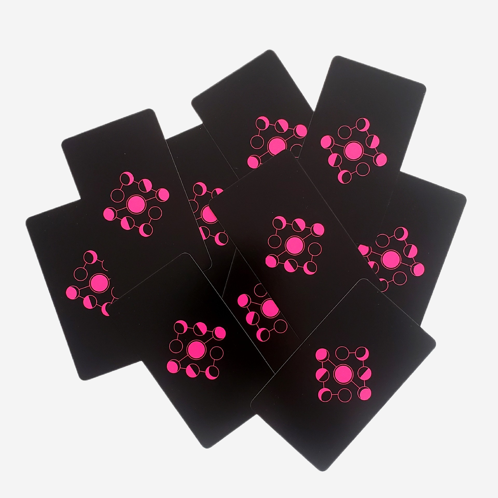 Cartas de jogo de tabuleiro tarot neon moon para festas divertidas_voghion.com