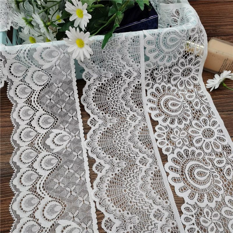 Эластичная лента кружева Мягкая кожа Эластичная эластичная эластичная лента аксессуары для одежды с рюшами 9CM