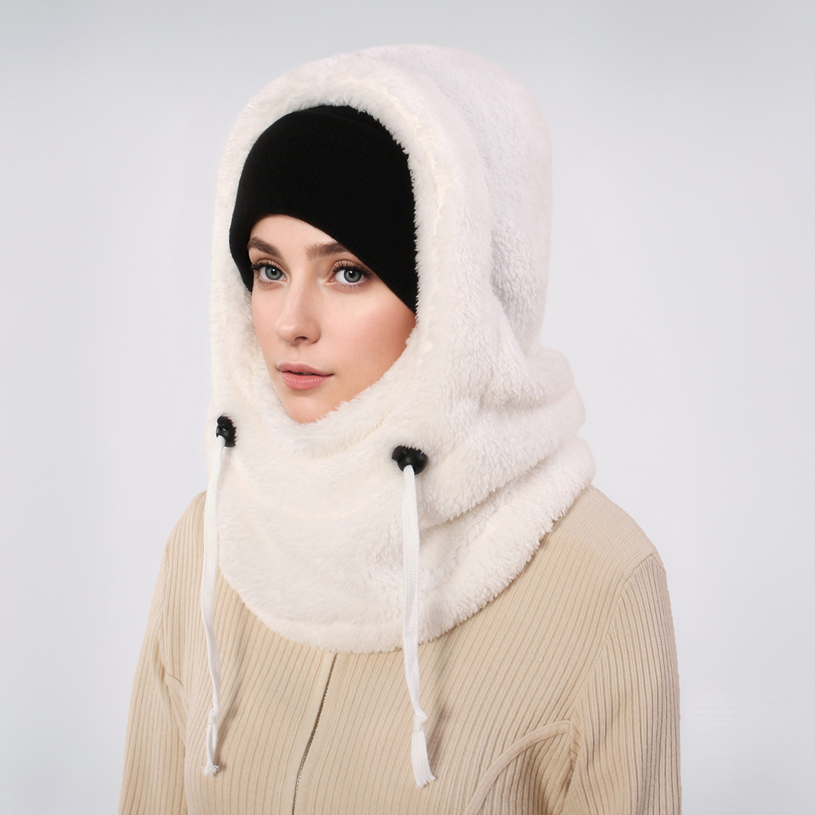 New Women Autumn Winter Warm Cycling Windproof Coldproof Hat Balaclava Face Shield Mask For Adults_voghion.com
