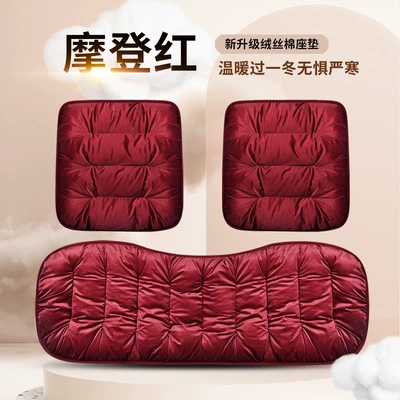 mat set, single piece office chair – Wool pad - front-row-single-seat-modern-red