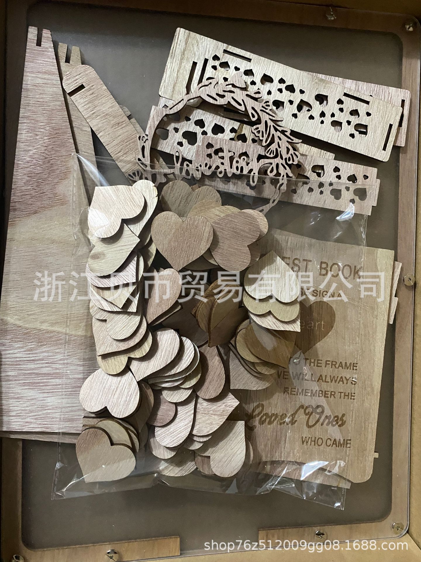 Cross-border wedding sign-in board, acrylic transparent message box, wedding love sign-in, graduation signature, photo album board pic 1