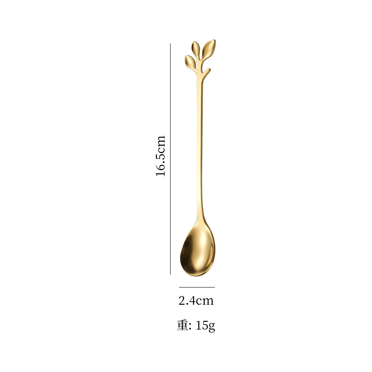 ช้อนชากาแฟและส้อม (สแตนเลส) ตกแต่ง ที่ตีผสม สีทองและหลายสี options