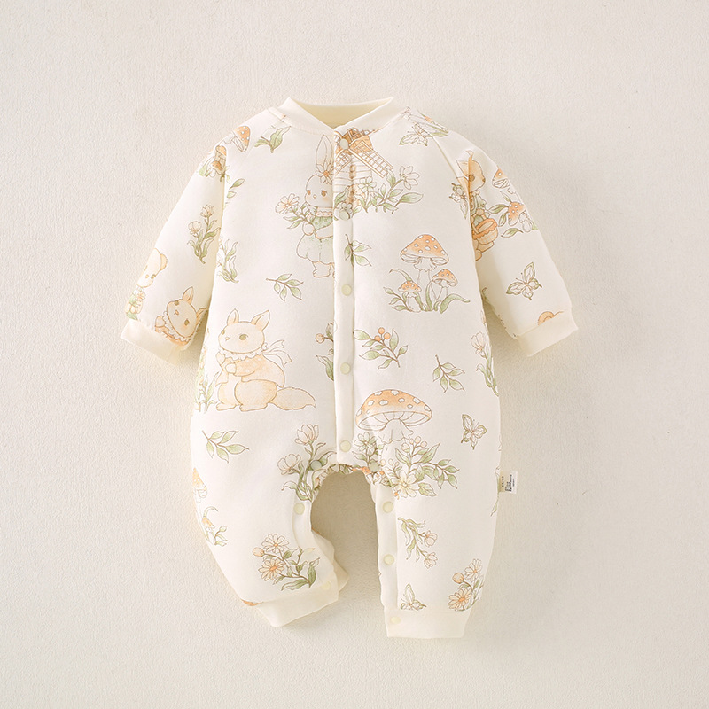 宝宝150g对开棉服连体