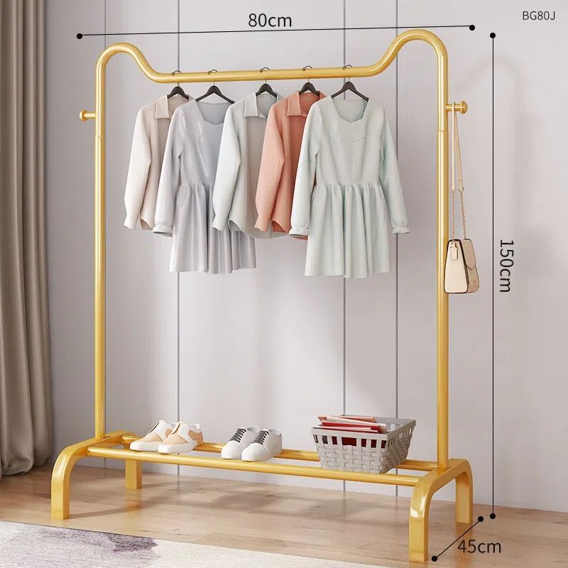 80cm 고양이귀 스타일 + 골드 + 싱글 수납