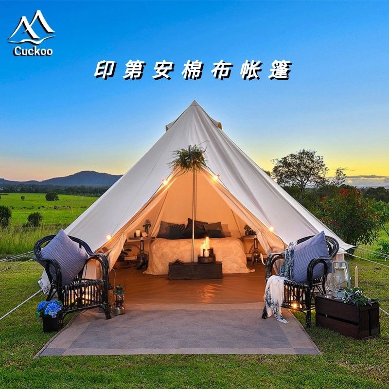Mongolian Yurt Indian Tent Outdoor Camping Thickened Rainstorm Warm Cotton Tent Hotel Camp Tent