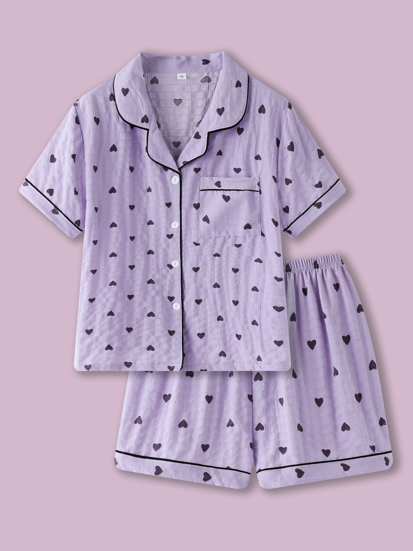 ZF-구름 짧은 회전 커버-보라색 사랑