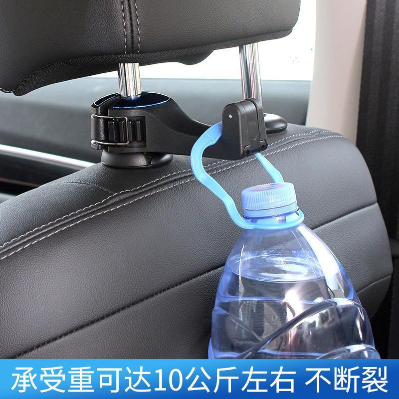 车载多功能挂钩手机支架汽车创意后排头枕挂钩车用锁扣式手机支架