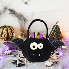 国境を越えた新型ハロウィーン装飾品超柔らかい袋鬼節児童キャンディープレゼント袋黒猫袋