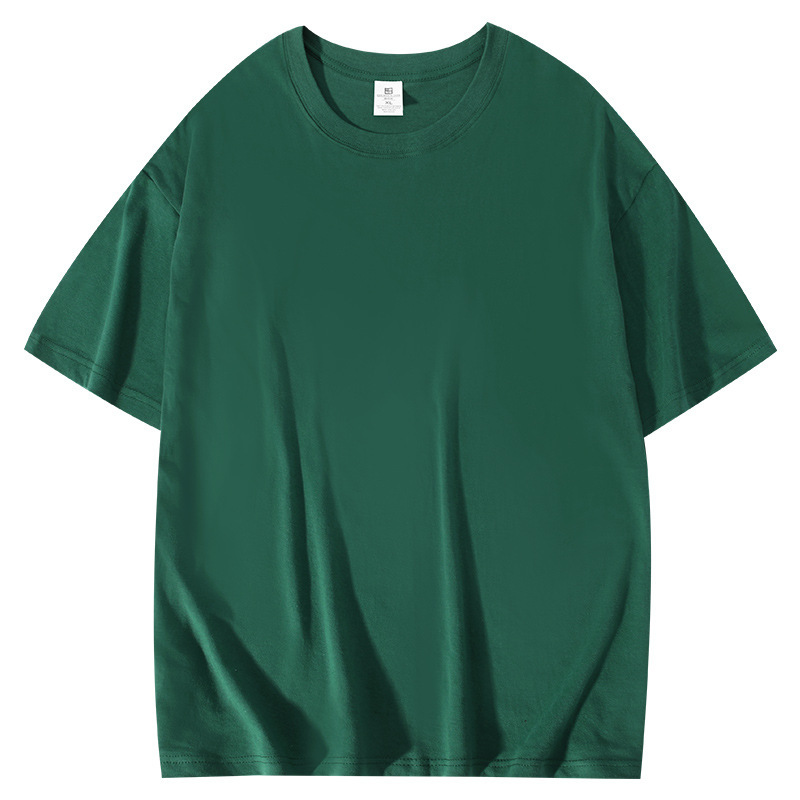 純綿 tシャツカスタムパターンロゴ広告シャツ作業服 210 グラムラウンドネック外国貿易クロスボーダーライトプレートカスタム卸売|undefined