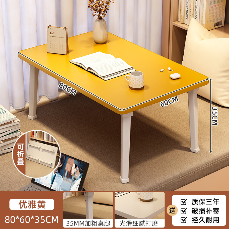 Mesa pequeña con ventana salediza, mesa de té para el hogar, mesa de café plegable, dormitorio, tatami, mesa kang, balcón, cama grande, escritorio