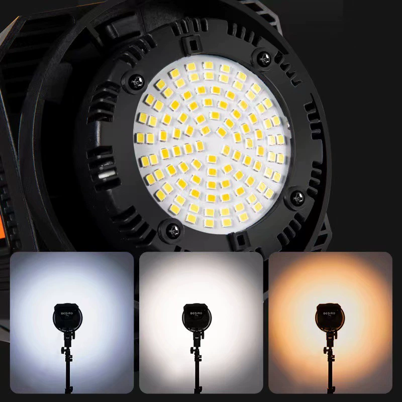 Светодиодная Fill light солнечно-подсветительная лампа, набор, 150Вт, три цвета, пульт дистанционного управления