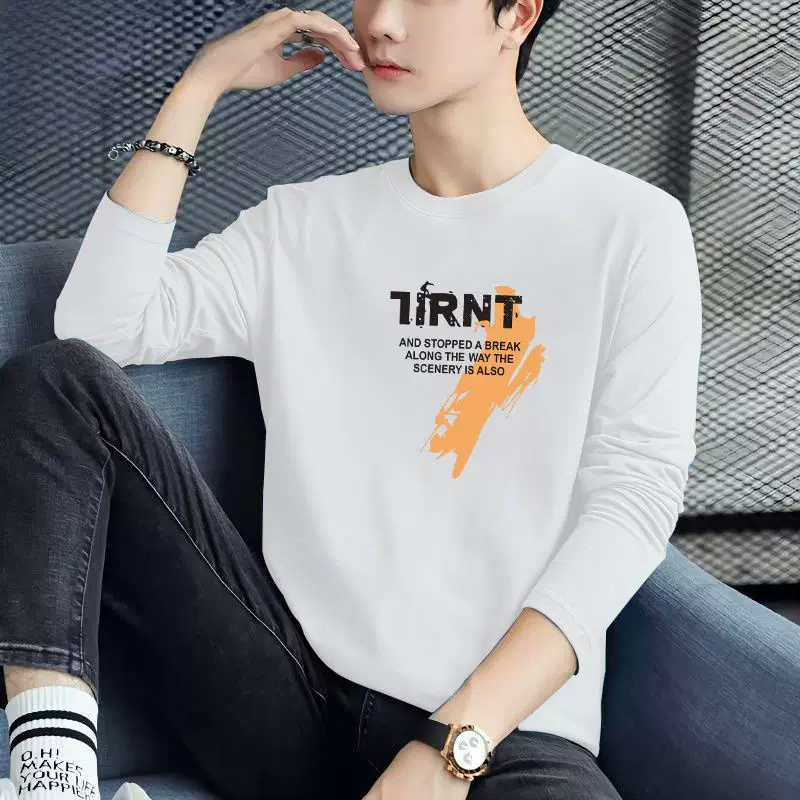 源头厂家卫衣男春秋季高档打底上衣男士长袖卫衣新款圆领休闲百搭