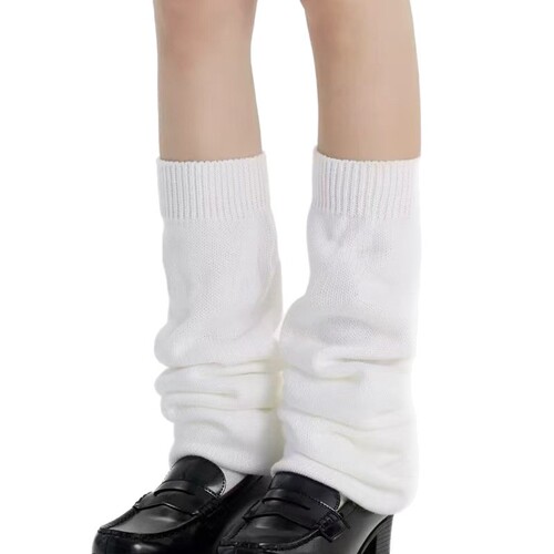 Flat foot socks JK medium tube long tube pile socks warm calf socks knitted leg sets elephant socks 3rd generation revision