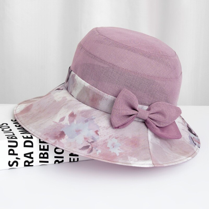 Spring and summer middle-aged and elderly mother sunshade thin cool hat sunscreen fisherman hat grandma breathable sun hat fashion basin hat