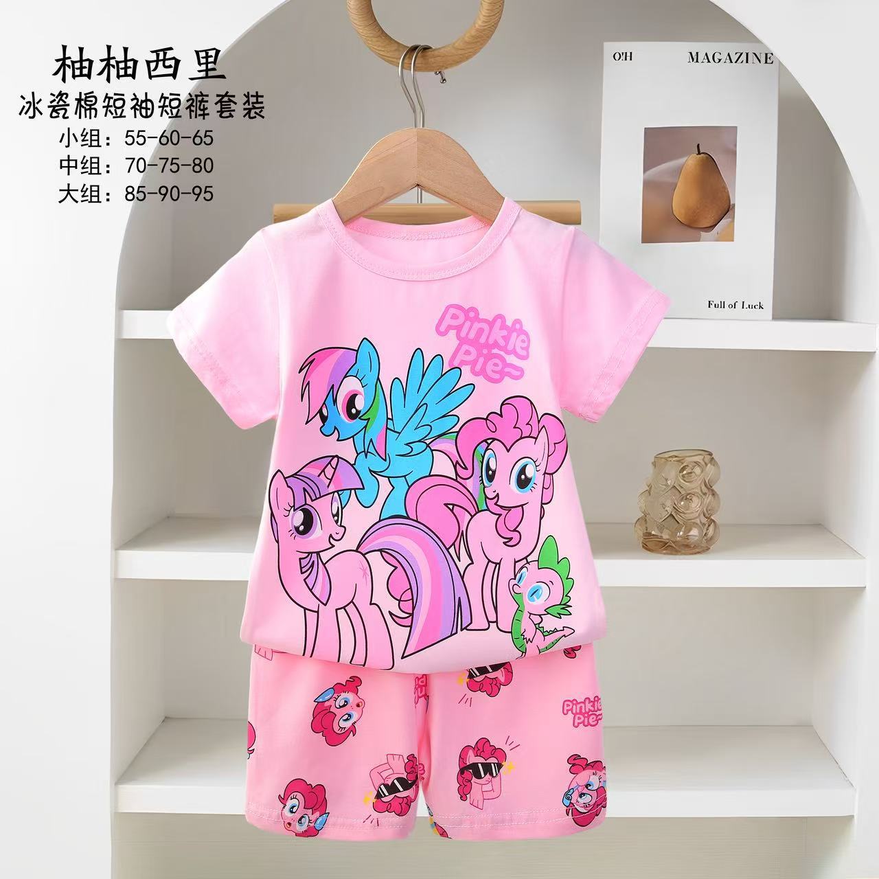 Pijamas para niños nuevos pijamas de dibujos animados para niños verano coreano de manga corta pantalones cortos set de ropa para el hogar