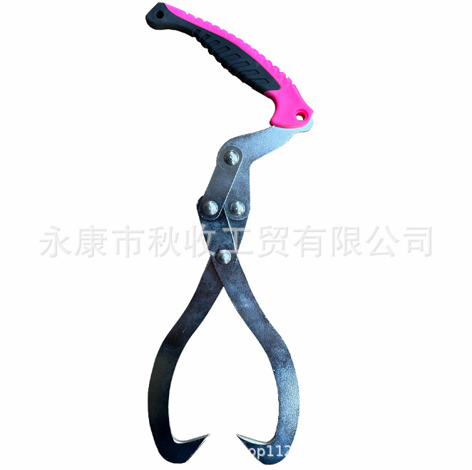 户外野营套色把套防锈镀铬助手堆木柴工具小爪钩树木夹子原木钳